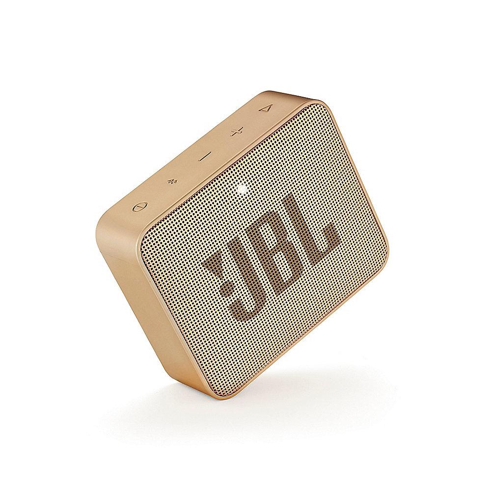JBL GO2 Champagne Ultraportabler Bluetooth Lautsprecher wasserdicht