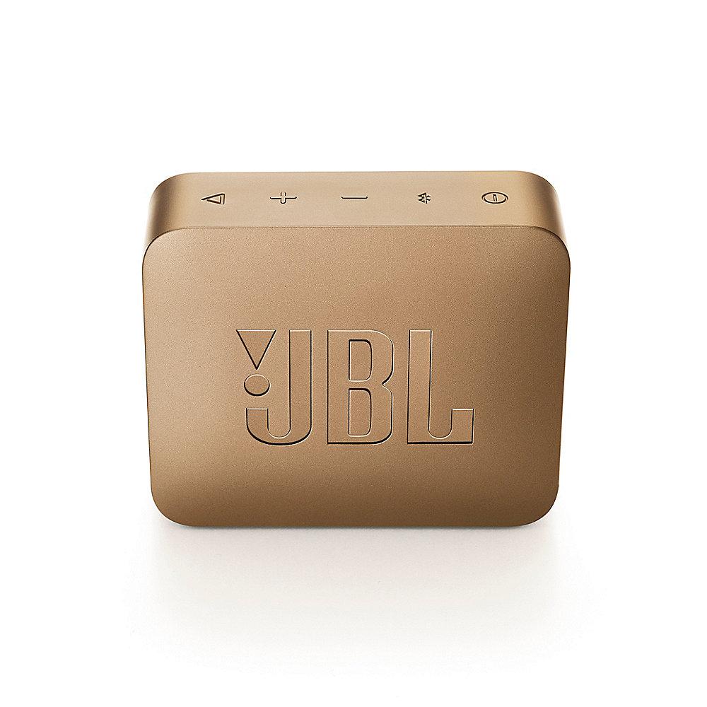 JBL GO2 Champagne Ultraportabler Bluetooth Lautsprecher wasserdicht