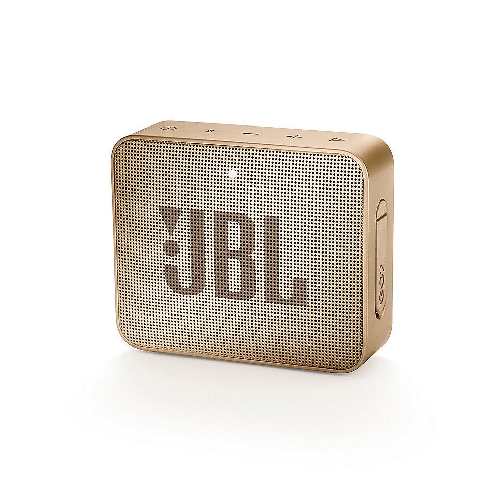 JBL GO2 Champagne Ultraportabler Bluetooth Lautsprecher wasserdicht