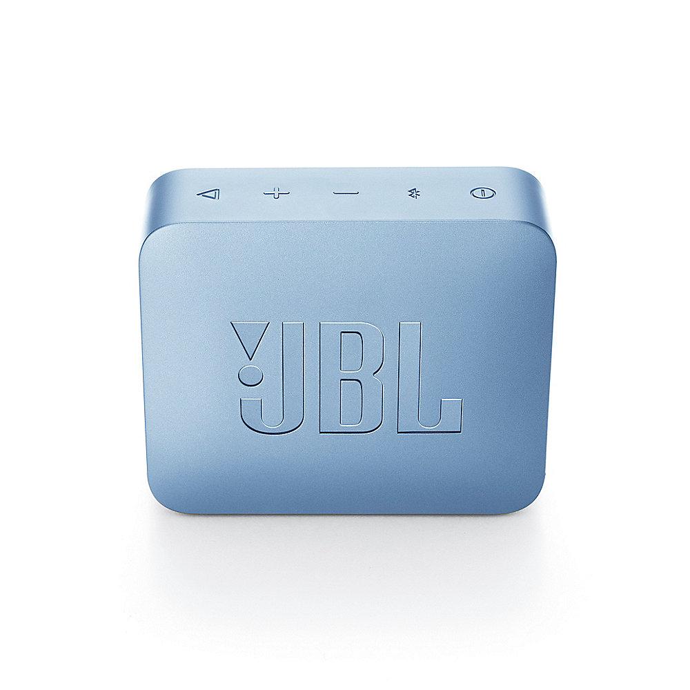 JBL GO2 Cyan Ultraportabler Bluetooth Lautsprecher wasserdicht