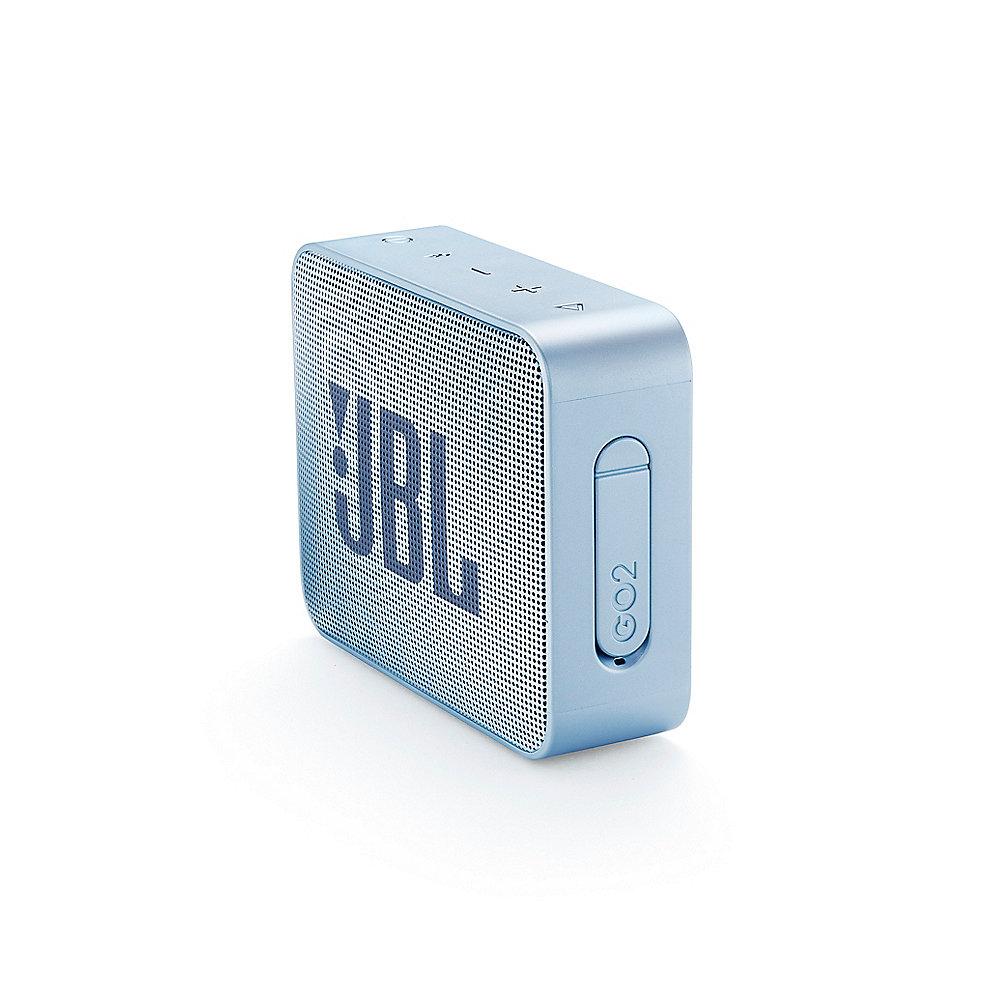 JBL GO2 Cyan Ultraportabler Bluetooth Lautsprecher wasserdicht