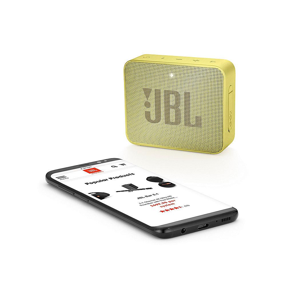 JBL GO2 Gelb Ultraportabler Bluetooth Lautsprecher wasserdicht