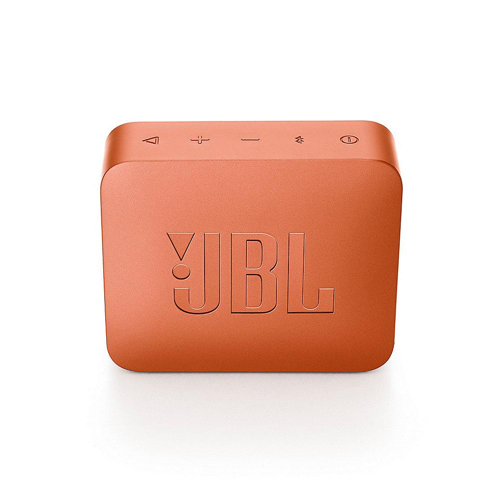 JBL GO2 Orange Ultraportabler Bluetooth Lautsprecher wasserdicht