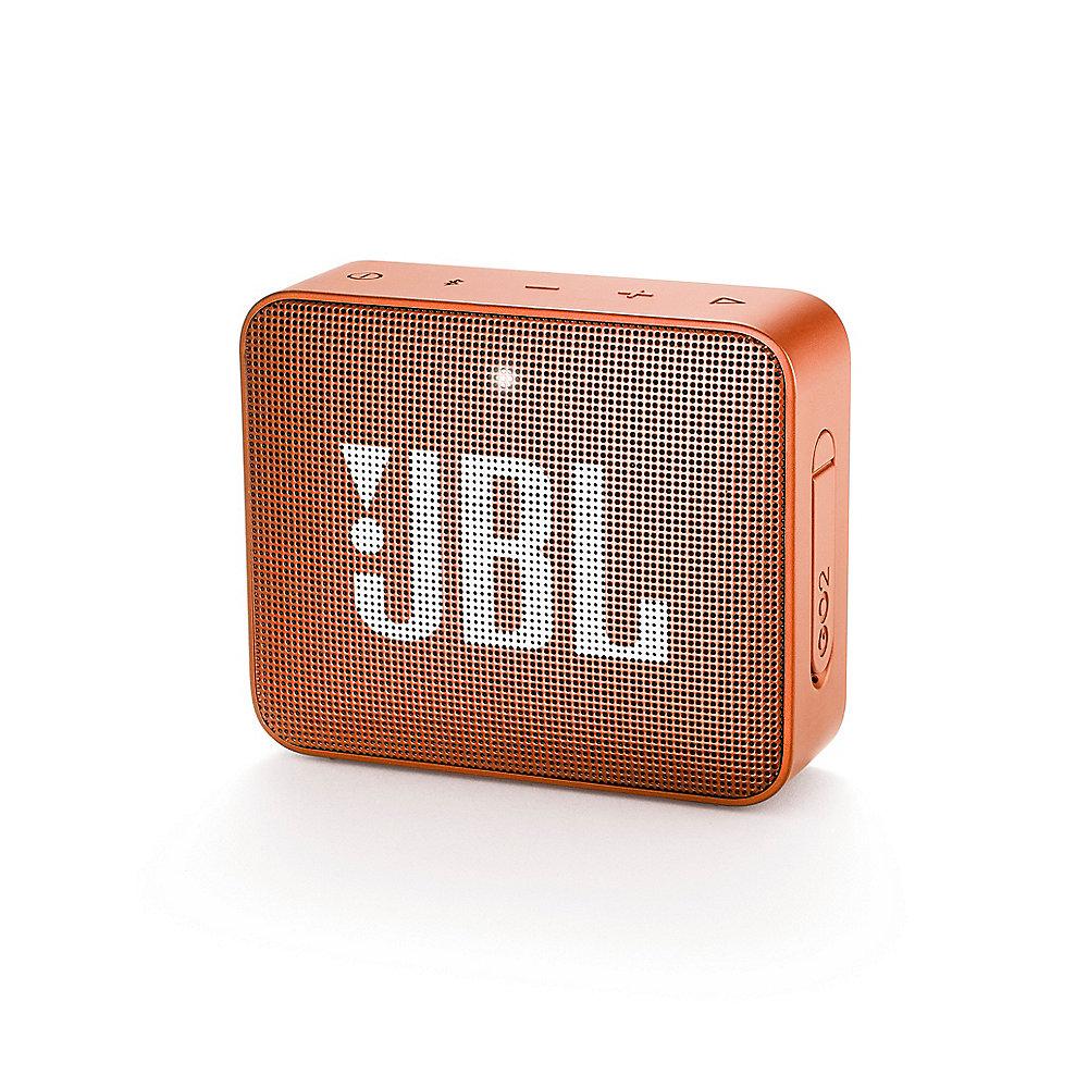 JBL GO2 Orange Ultraportabler Bluetooth Lautsprecher wasserdicht