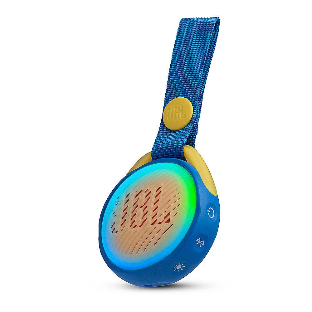 JBL JR Pop blau Tragbarer Bluetooth-Lautsprecher f. Kinder wasserdicht IPX7