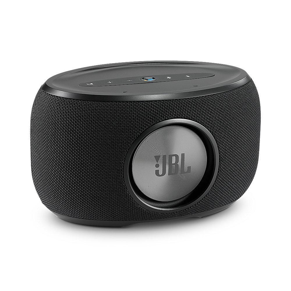 JBL Link 300 schwarz Google Sprachsteuerung, Lautsprecher mit WLAN und Bluetooth