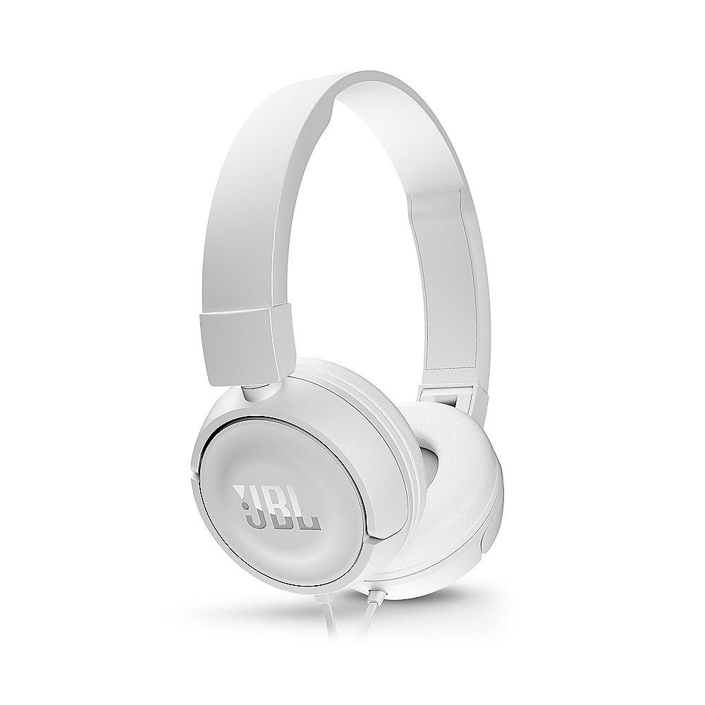 JBL T450 Weiß - On Ear-Kopfhörer mit Mikrofon