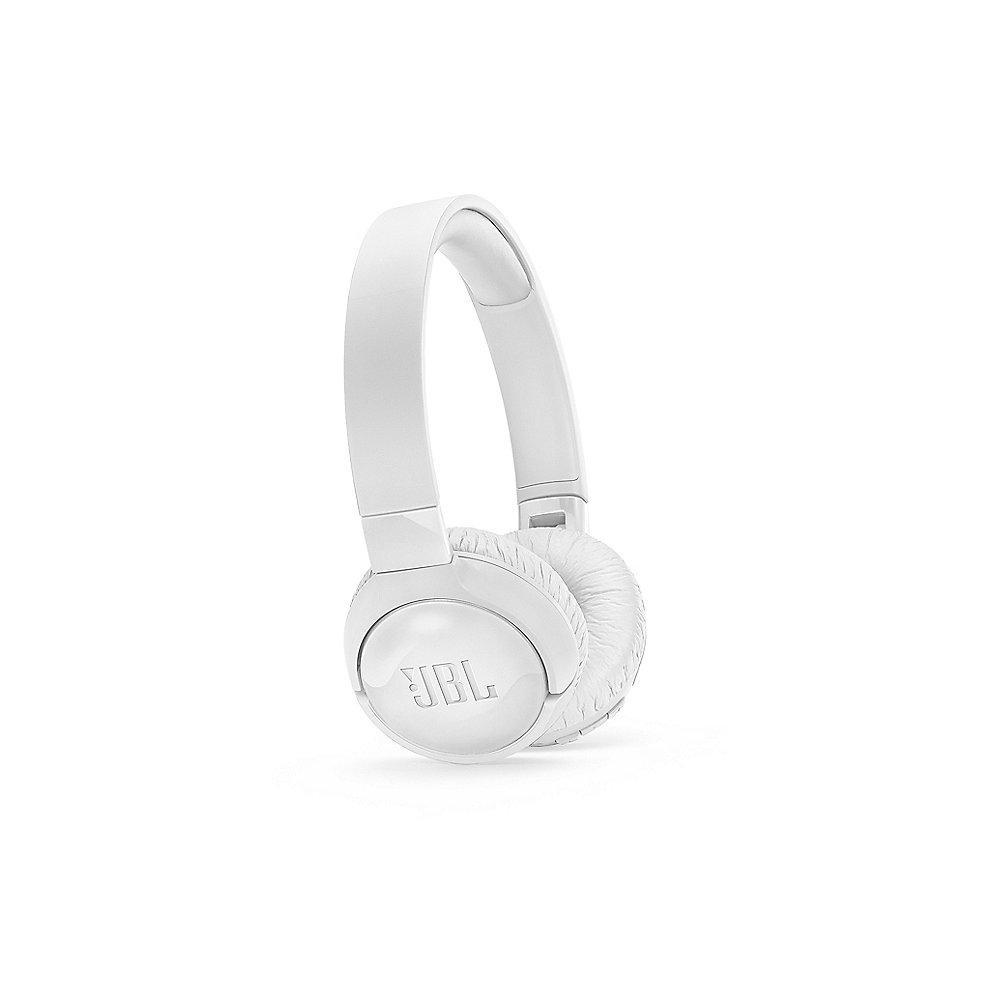 JBL TUNE 600BTNC weiß - On Ear-Noise-Cancelling Bluetooth Kopfhörer Mikrofon