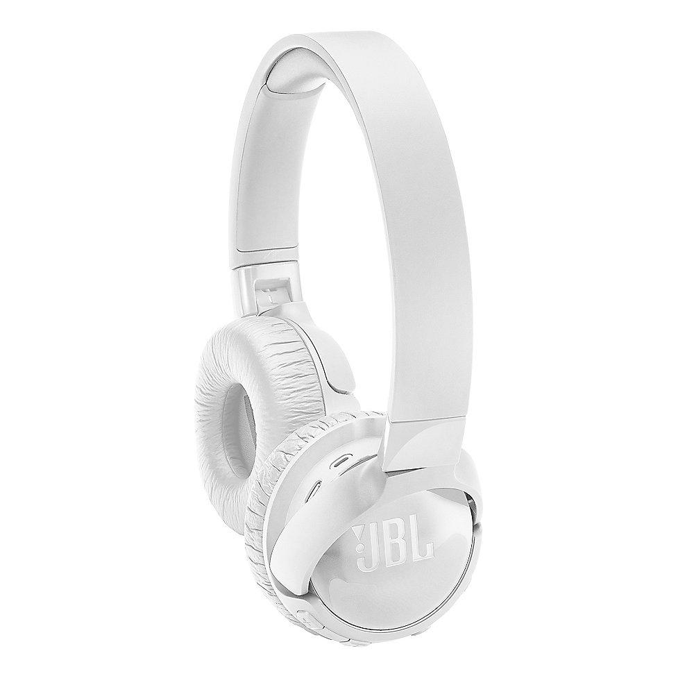 JBL TUNE 600BTNC weiß - On Ear-Noise-Cancelling Bluetooth Kopfhörer Mikrofon