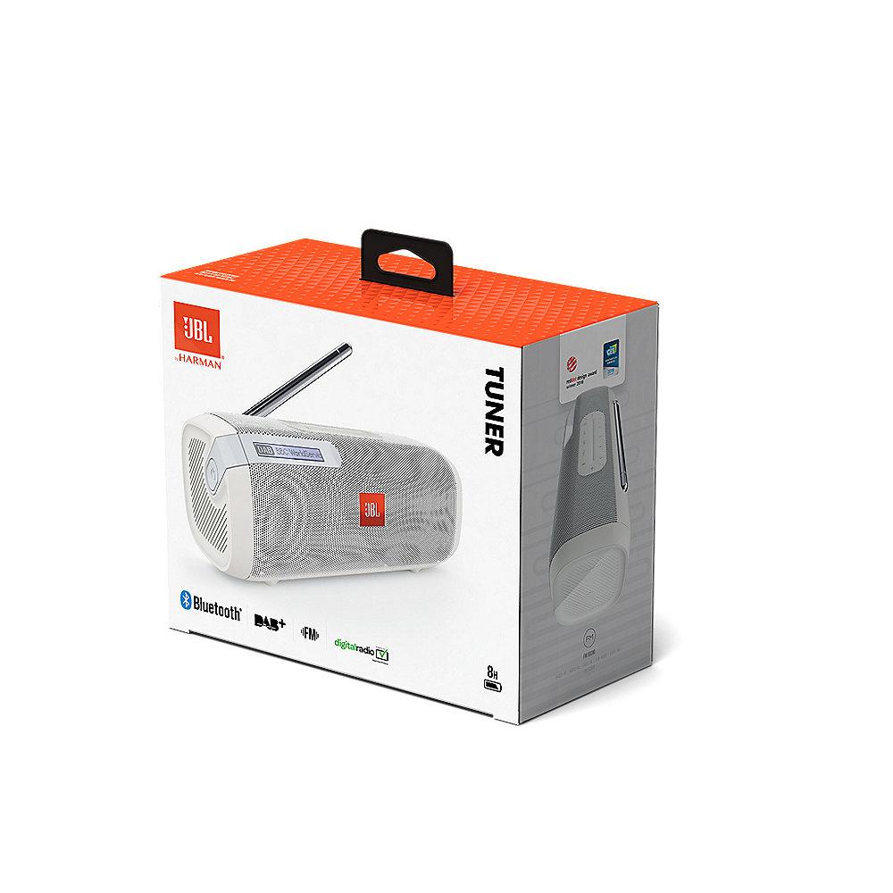 JBL Tuner Bluetooth-Lautsprecher mit DAB-Tuner weiß, JBL, Tuner, Bluetooth-Lautsprecher, DAB-Tuner, weiß