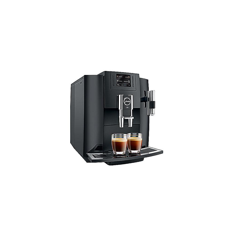 JURA E80 Kaffeevollautomat Piano Black