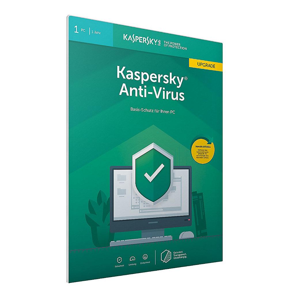 Kaspersky Anti-Virus 2019 Upgrade 1PC 1Jahr FFP / Produkt Key