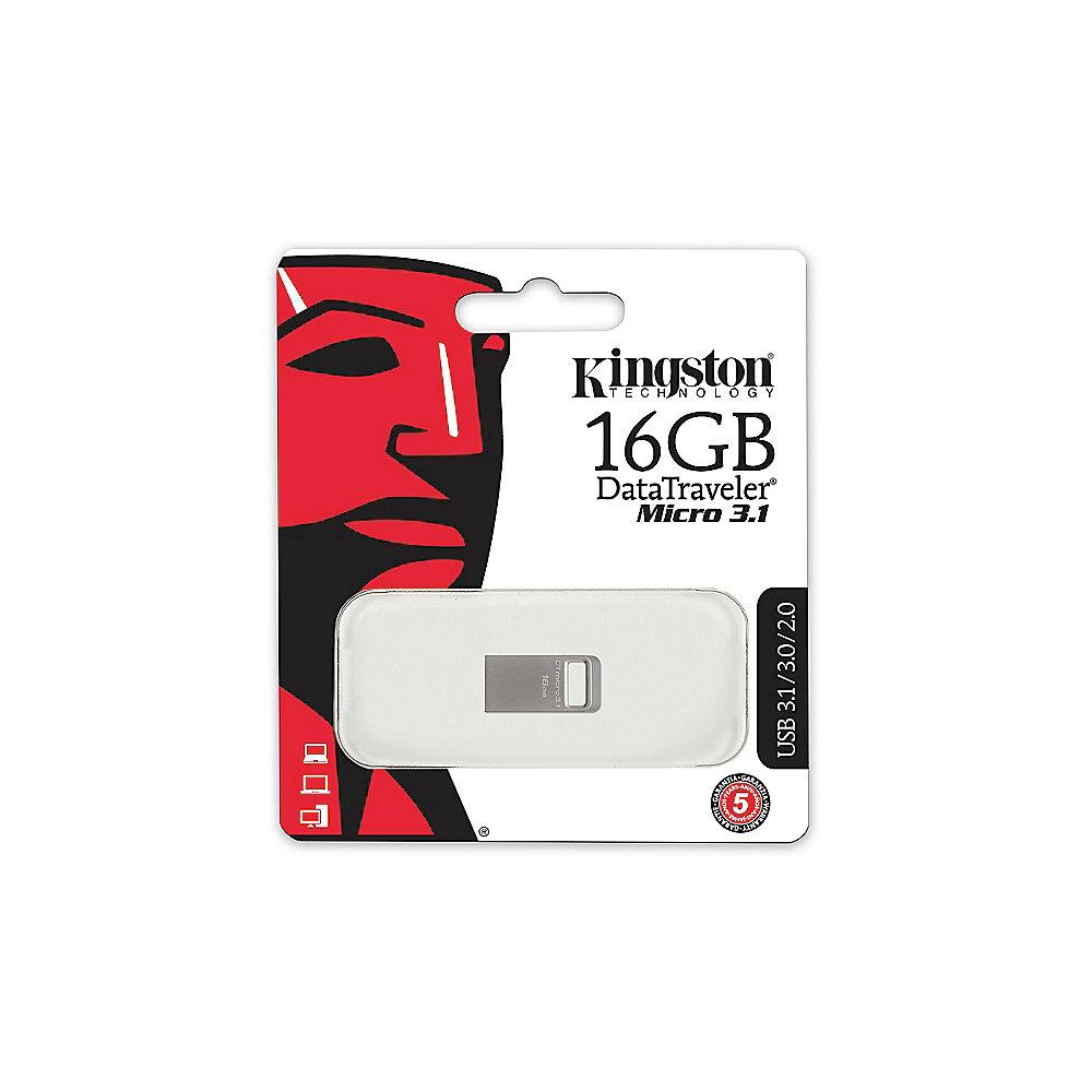 Kingston 16GB DataTraveler Micro USB 3.1 Gen1 Stick, Kingston, 16GB, DataTraveler, Micro, USB, 3.1, Gen1, Stick