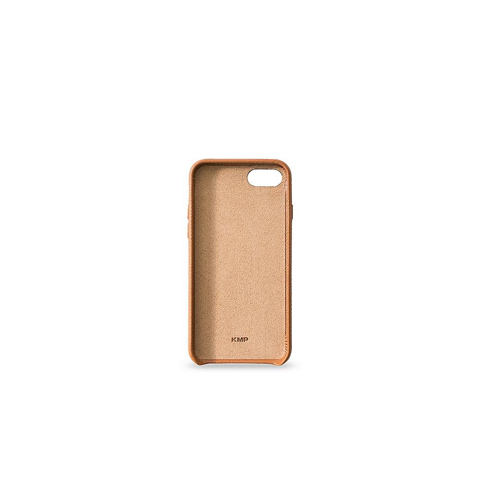 KMP Leder Case für iPhone 8, braun