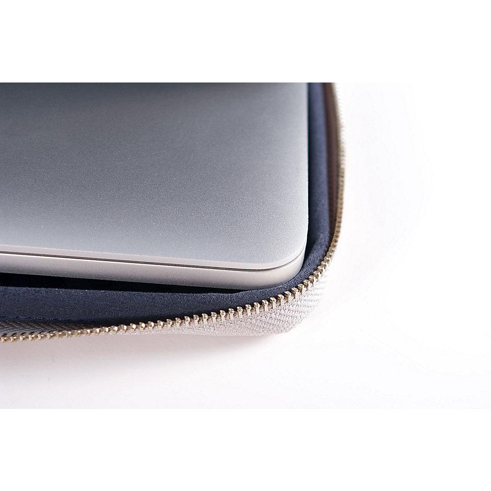 KMP Protective Sleeve für alle MacBooks 11-13'' und iPad Pro 12.9, grau-braun