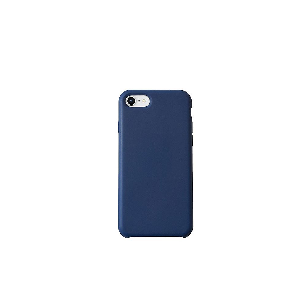 KMP Silikon Case Velvety Premium für iPhone 8, blau