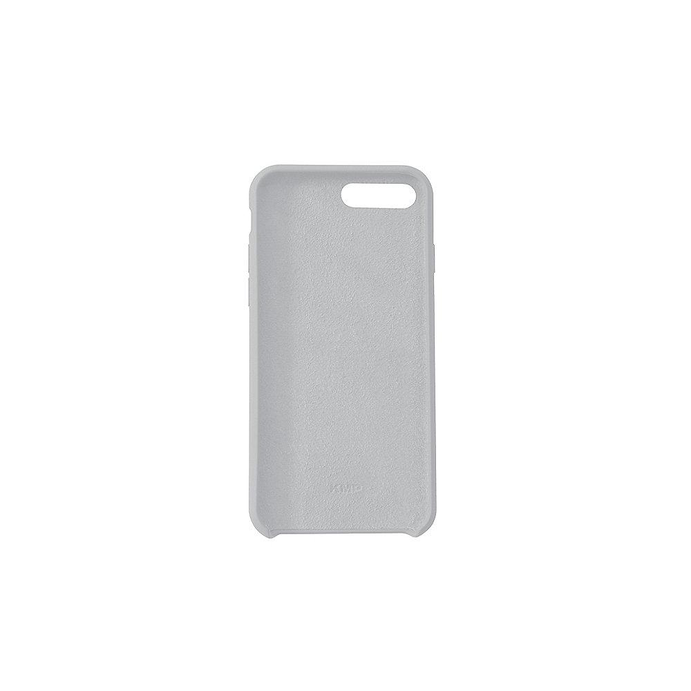 KMP Silikon Case Velvety Premium für iPhone 8 Plus, grau