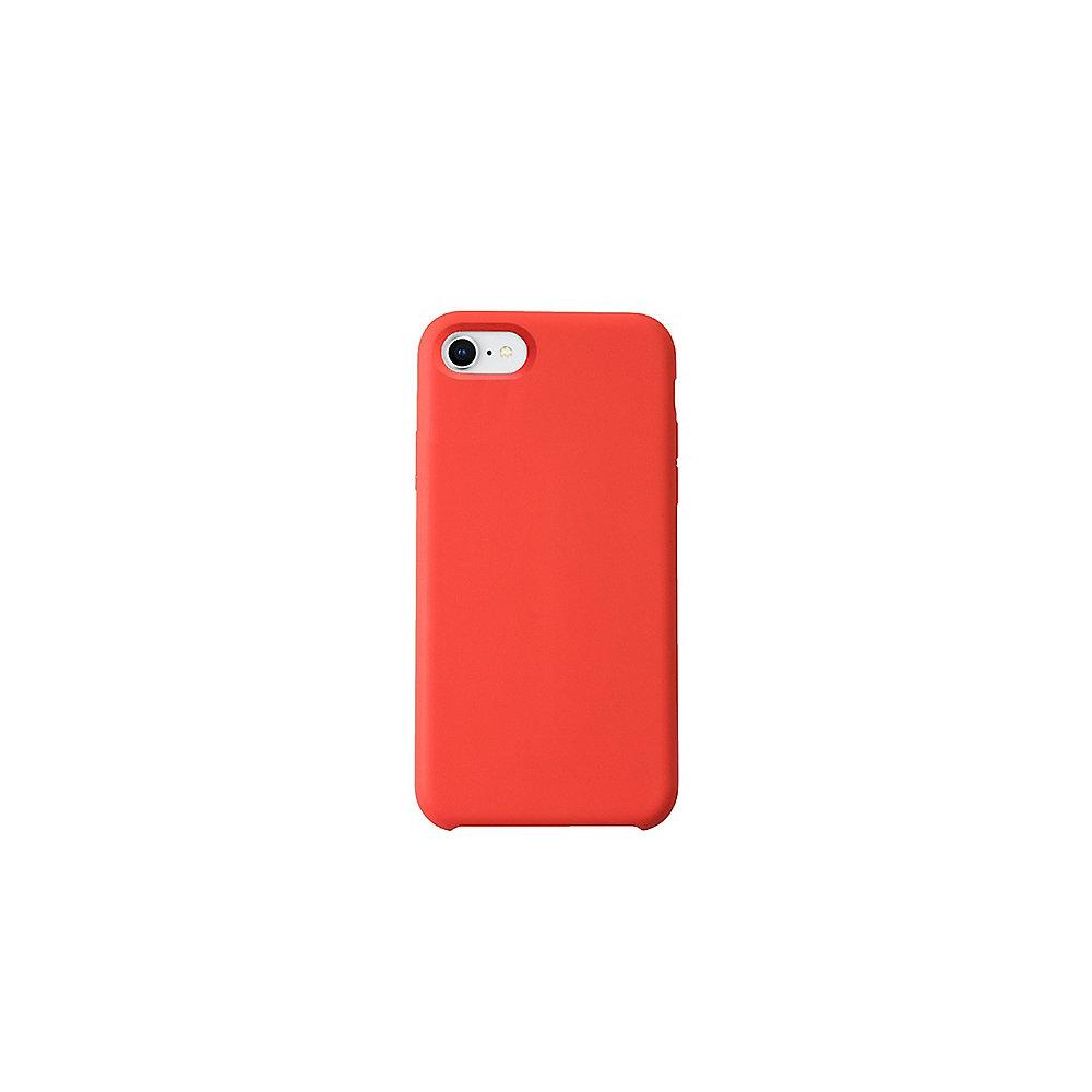 KMP Silikon Case Velvety Premium für iPhone 8, rot