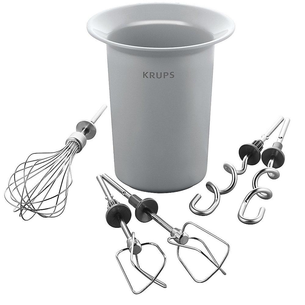 Krups 3Mix 9000 Deluxe GN 9011 Handmixer mit Rührbesen ws/grau/eds