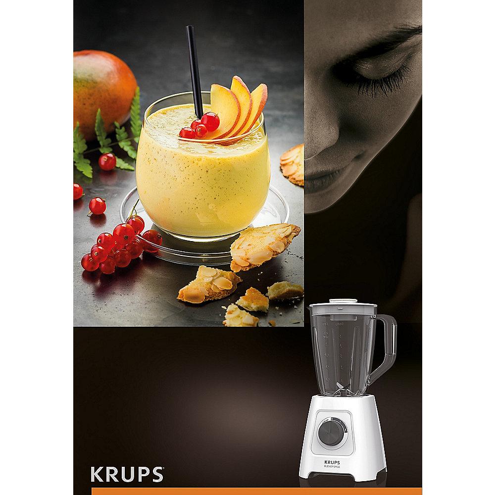 Krups KB4201 Blendforce Standmixer Weiß 600W