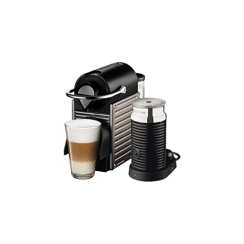 Krups XN 301T Nespresso Pixie   Aeroccino3 Electric Titan