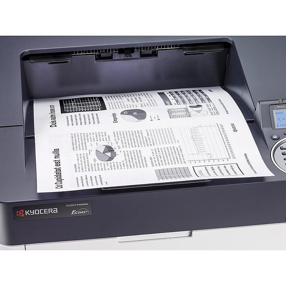 Kyocera ECOSYS P4040dn/KL3 S/W-Laserdrucker LAN A3 mit 3 Jahre Garantie, Kyocera, ECOSYS, P4040dn/KL3, S/W-Laserdrucker, LAN, A3, 3, Jahre, Garantie