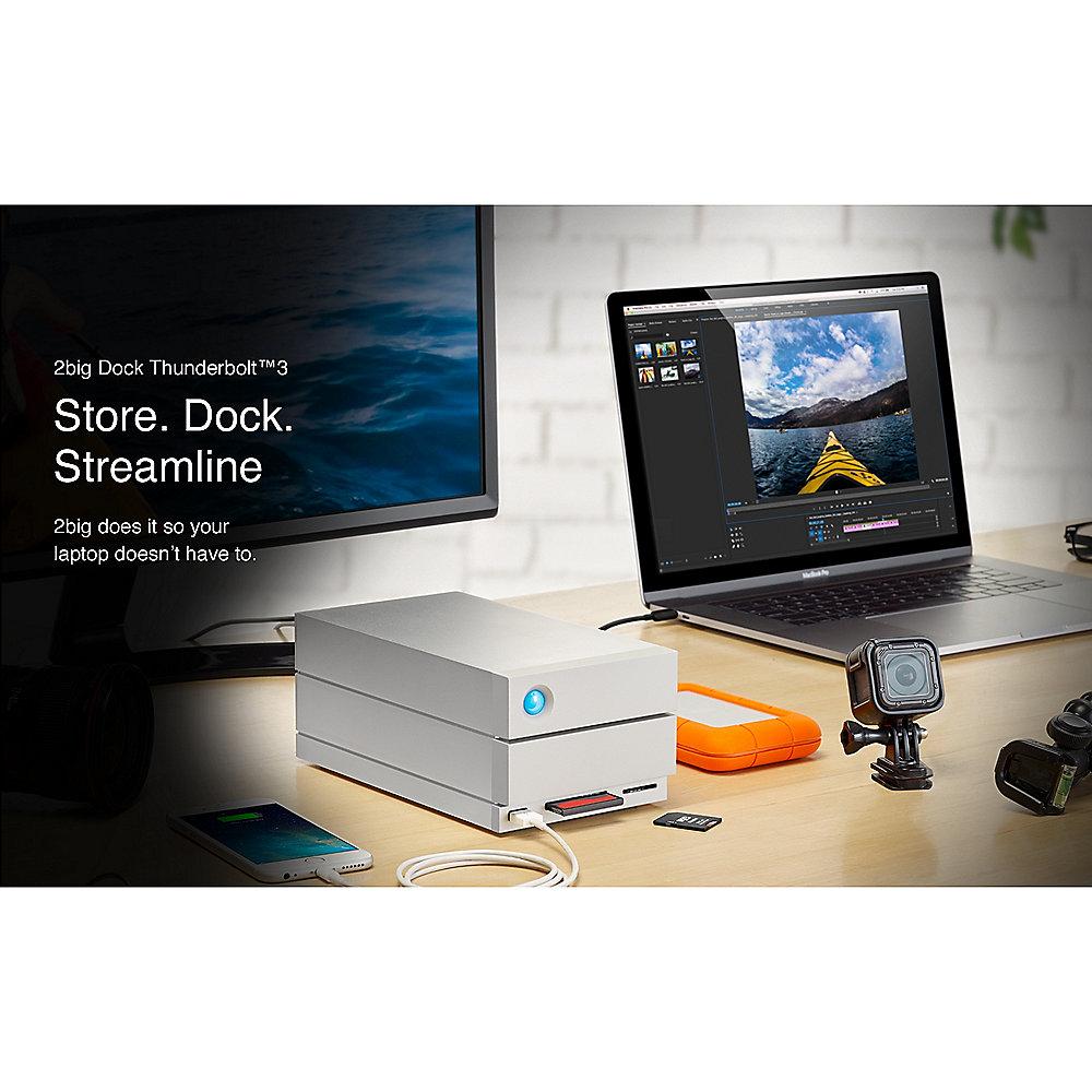 LaCie 2big Dock Thunderbolt 3 & USB-C 3.1   Cardreader  - 20TB 3,5 Zoll 7200rpm, LaCie, 2big, Dock, Thunderbolt, 3, &, USB-C, 3.1, , Cardreader, 20TB, 3,5, Zoll, 7200rpm