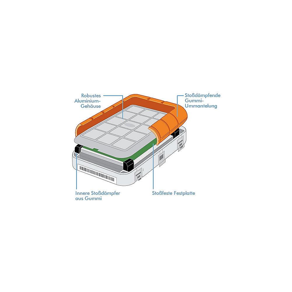 LaCie Rugged Triple USB 3.0 / FW800 - 2TB 2.5 Zoll orange, LaCie, Rugged, Triple, USB, 3.0, /, FW800, 2TB, 2.5, Zoll, orange