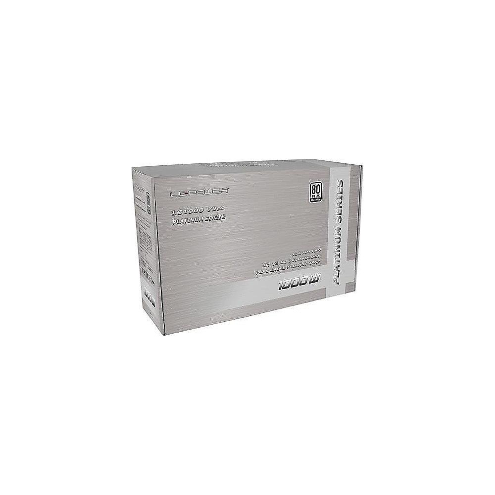 LC-Power LC1000 V2.4 1000W Netzteil, 80  Platinum, voll modular