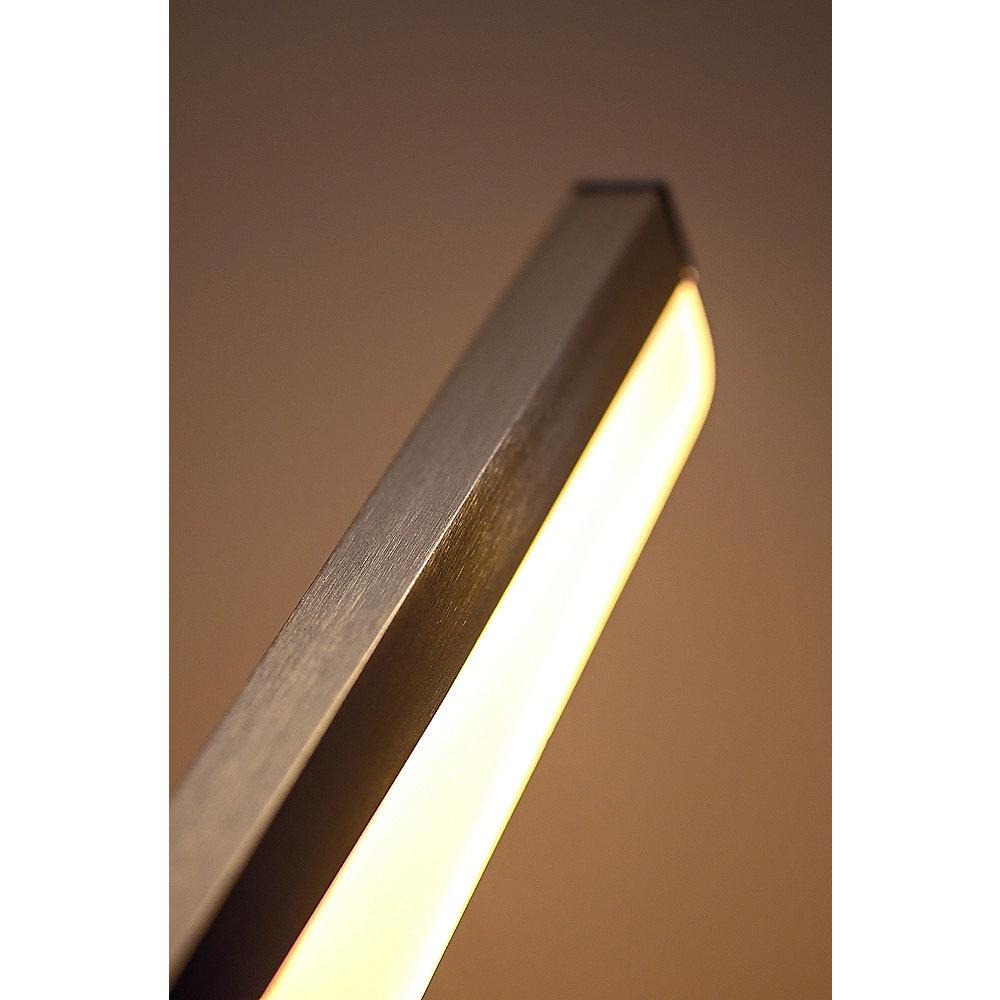 LED Universum Vaala LED-Tischleuchte Silber dimmbar