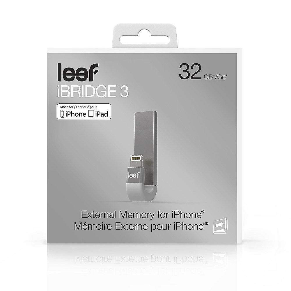 Leef iBridge 3 USB 3.0 auf Lightning Stick silber weiss 32 GB, Leef, iBridge, 3, USB, 3.0, Lightning, Stick, silber, weiss, 32, GB