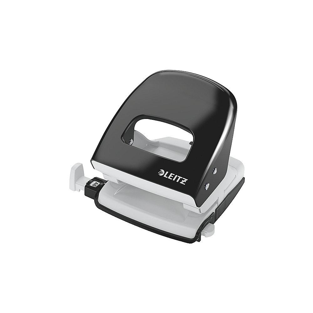 Leitz NeXXt Series Bürolocher 30 Blatt aus Metall Schwarz (5008), Leitz, NeXXt, Series, Bürolocher, 30, Blatt, Metall, Schwarz, 5008,