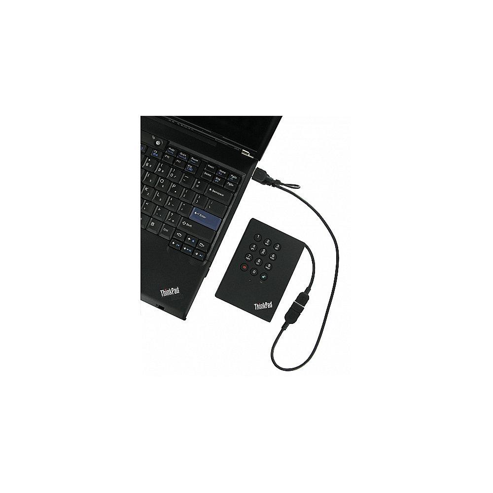 Lenovo ThinkPad USB 3.0 Portable Secure 500GB Festplatte (0A65619)