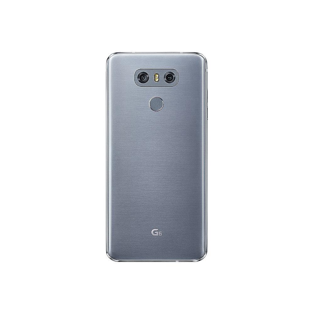 LG G6 32GB ice platinum Android 7.0 Smartphone Aufkleber auf Rückseite