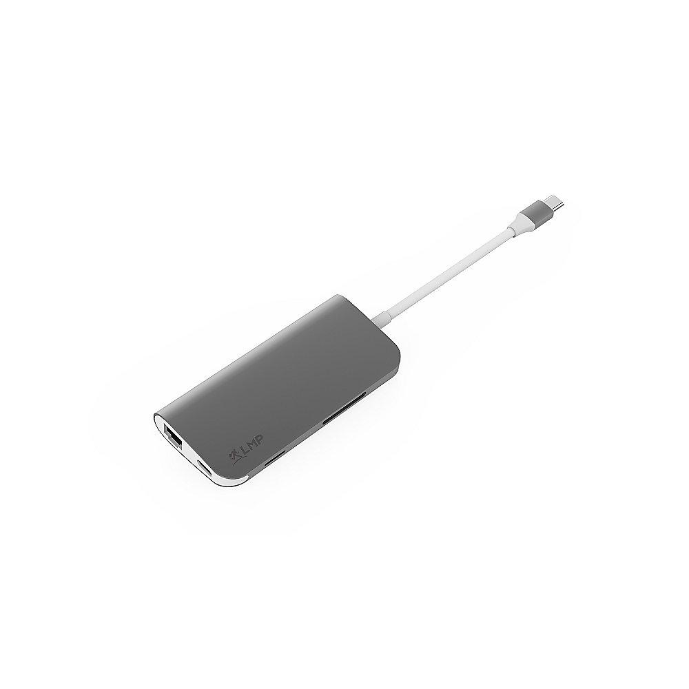 LMP 8 Port USB-C mini Dock space grau, LMP, 8, Port, USB-C, mini, Dock, space, grau