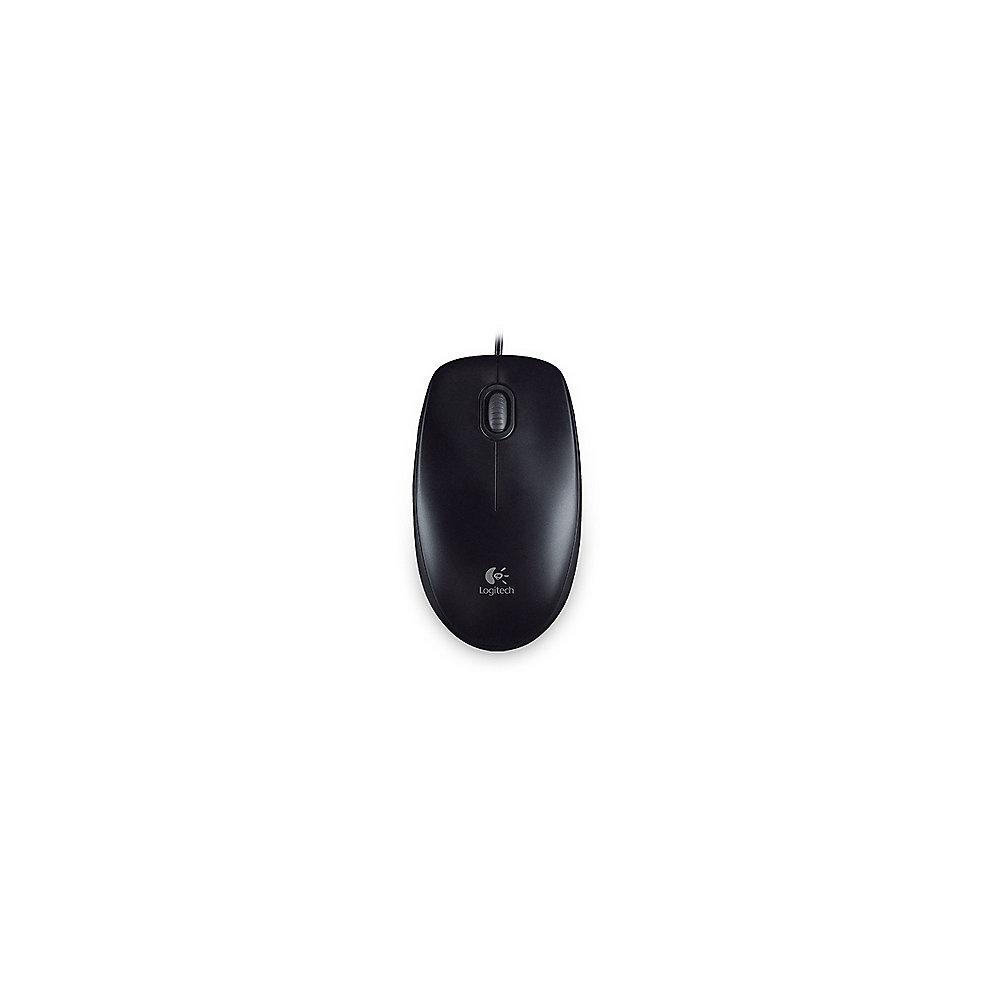 Logitech B100 Kabelgebundene Optische Maus Schwarz Bulk 910-003357