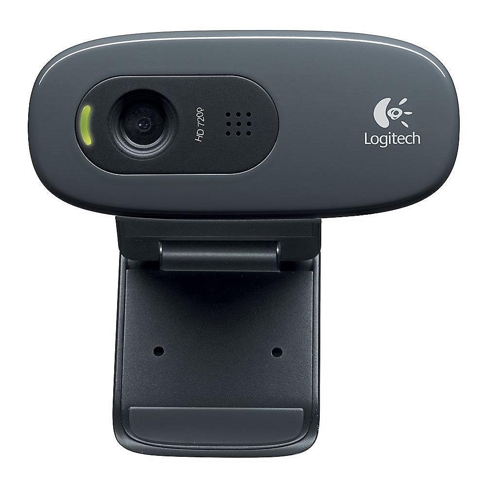 Logitech C270 HD Webcam USB Schwarz 960-001063