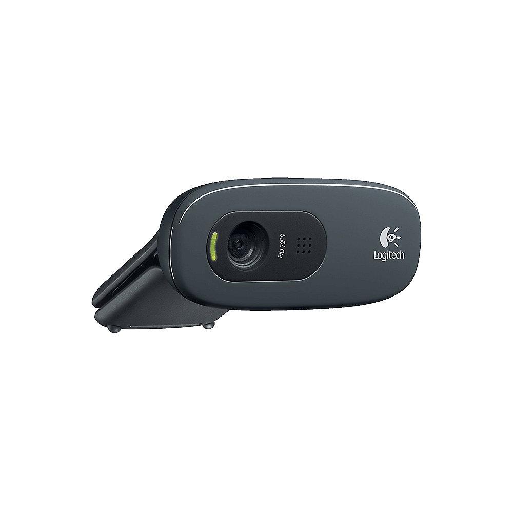 Logitech C270 HD Webcam USB Schwarz 960-001063