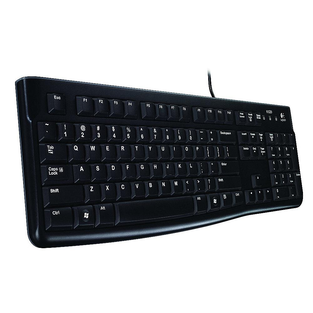 Logitech K120 Kabelgebundene Tastatur USB Schwarz 920-002489, Logitech, K120, Kabelgebundene, Tastatur, USB, Schwarz, 920-002489