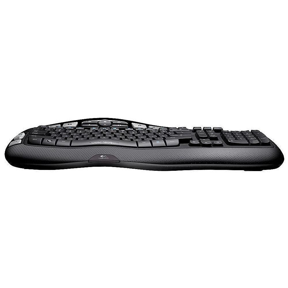 Logitech K350 Kabellose Ergonomische Tastatur USB Bulk Schwarz 920-004484, Logitech, K350, Kabellose, Ergonomische, Tastatur, USB, Bulk, Schwarz, 920-004484