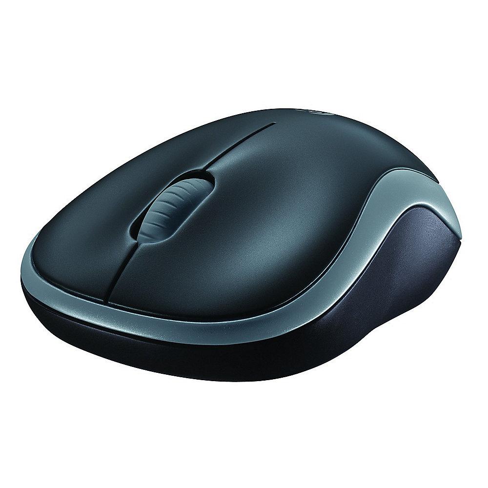 Logitech M185 Kabellose Mobile Maus Grau 910-002238