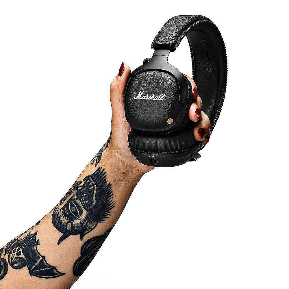 Marshall Mid A.N.C On-Ear-Kopfhörer schwarz Bluetooth aptX