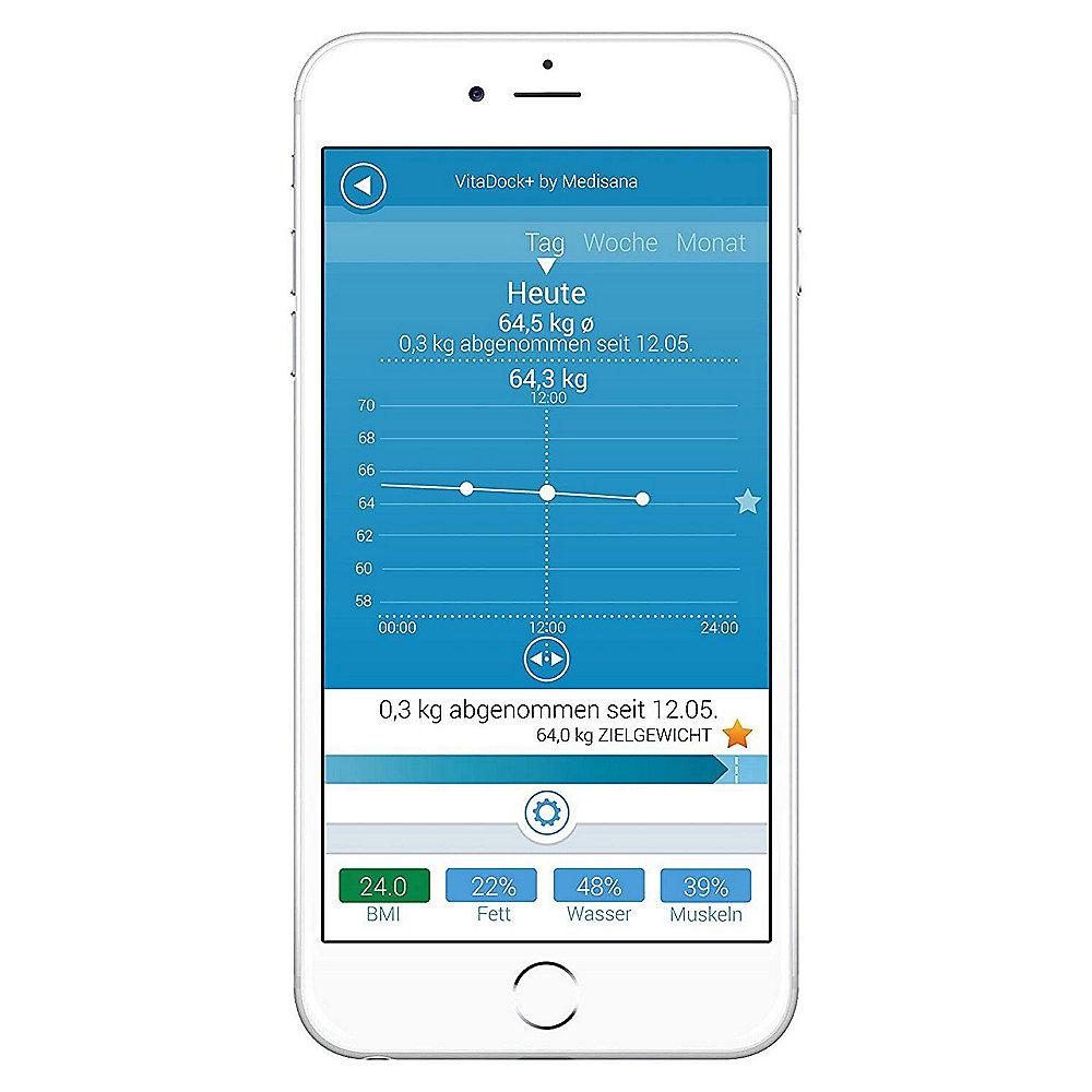 Medisana BS 444 connect Smarte Körperanalysewaage weiß