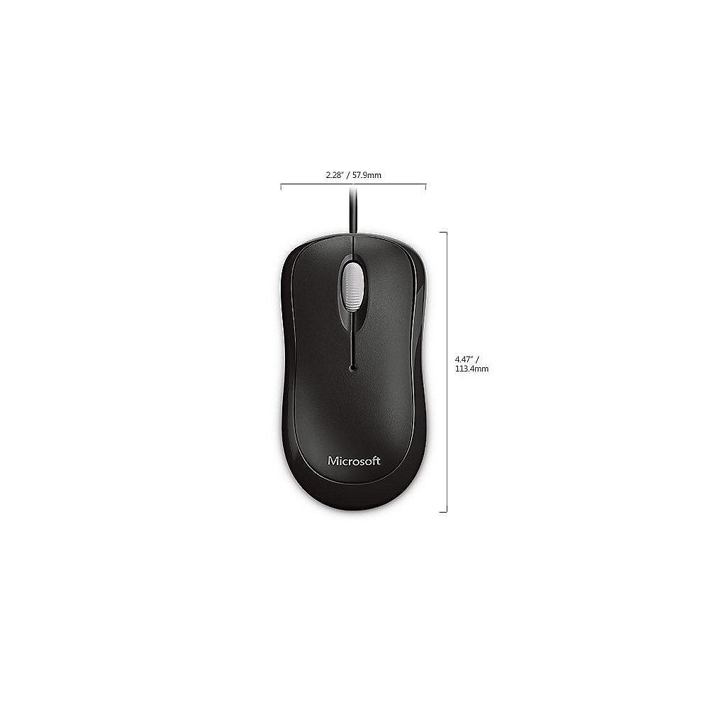 Microsoft Basic Optical Mouse USB Schwarz