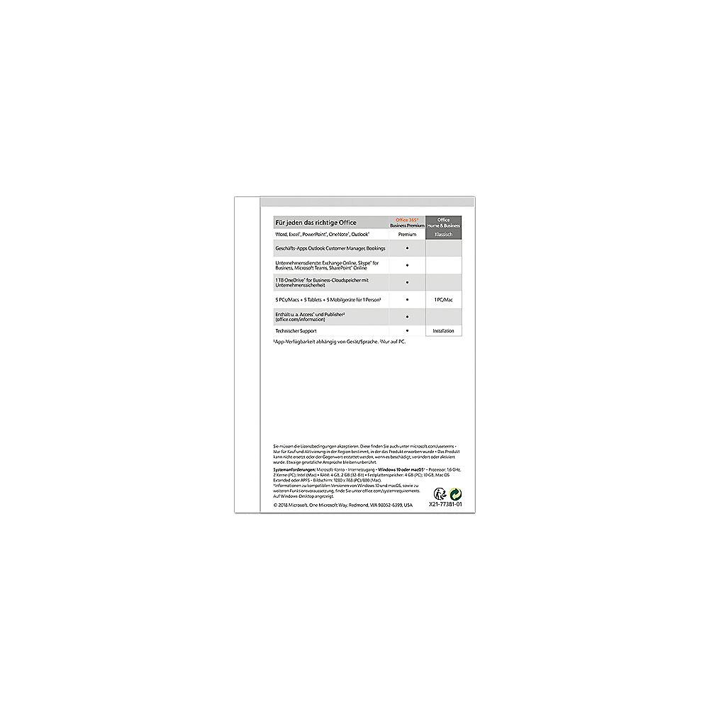Microsoft Office Home & Business 2019 10€ mit Gutschein OFFICEHB* sparen