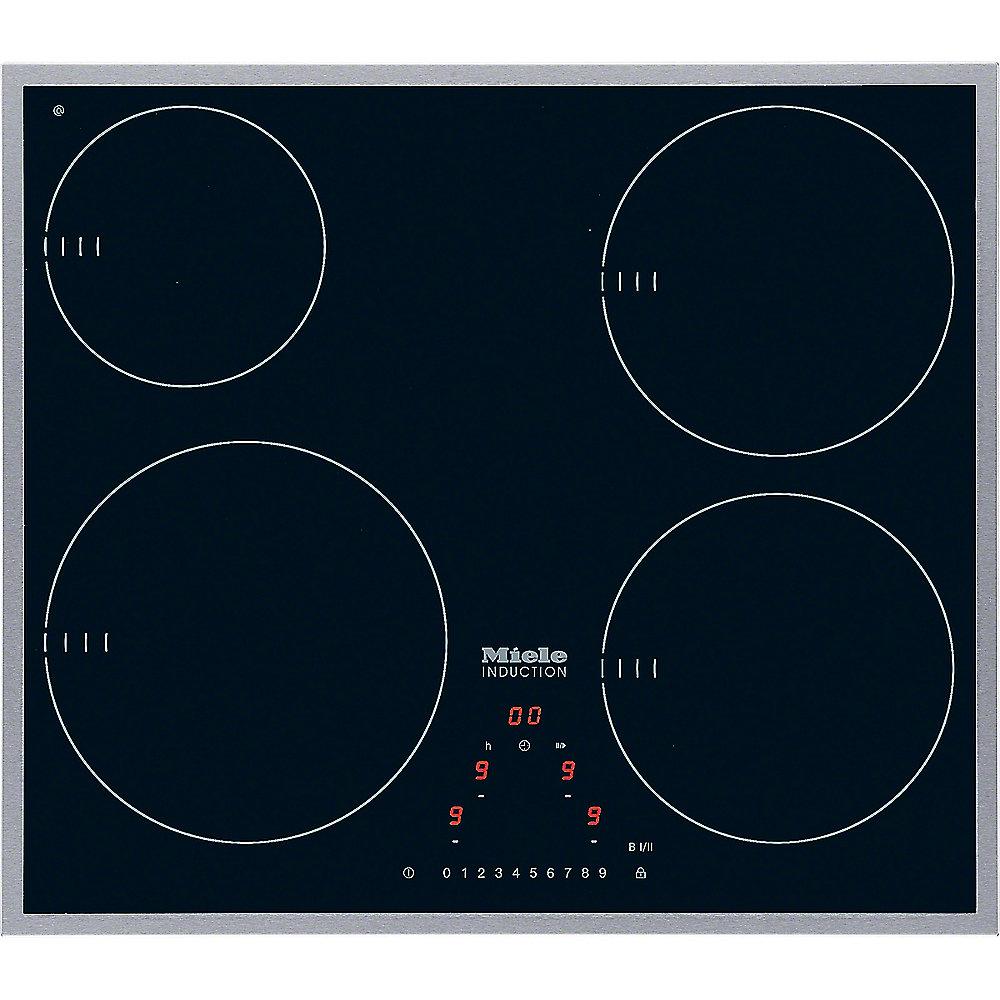 Miele KM 6314 Glaskeramik-Induktionskochfeld autark Edelstahl, Miele, KM, 6314, Glaskeramik-Induktionskochfeld, autark, Edelstahl