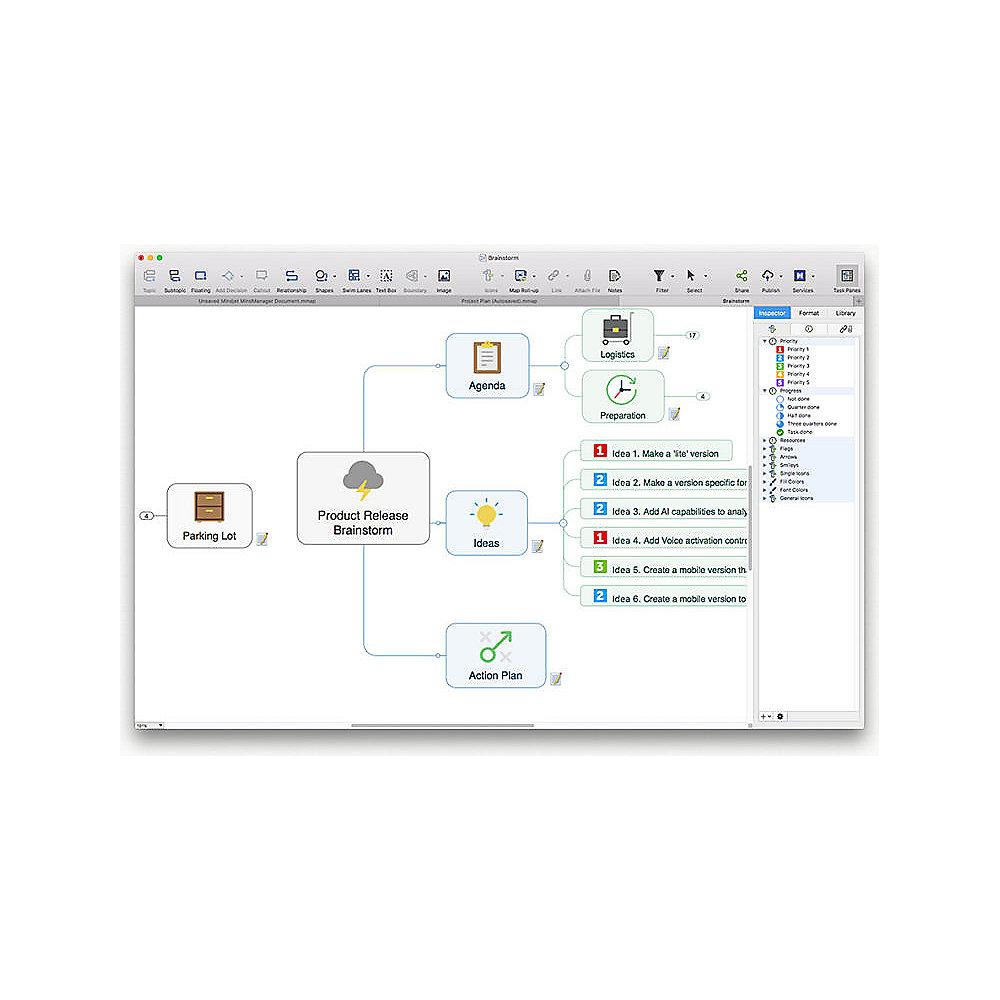 Mindjet MindManager V11 für Mac Kauflizenz 1User ESD