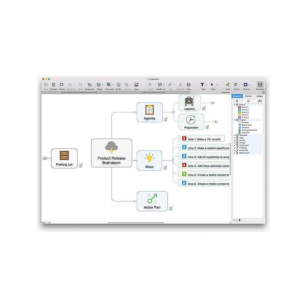 Mindjet MindManager V11 für Mac Mietlizenz 1User 1Year Subscription