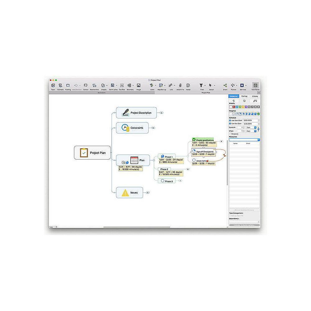 Mindjet MindManager V11 für Mac Mietlizenz 1User 1Year Subscription