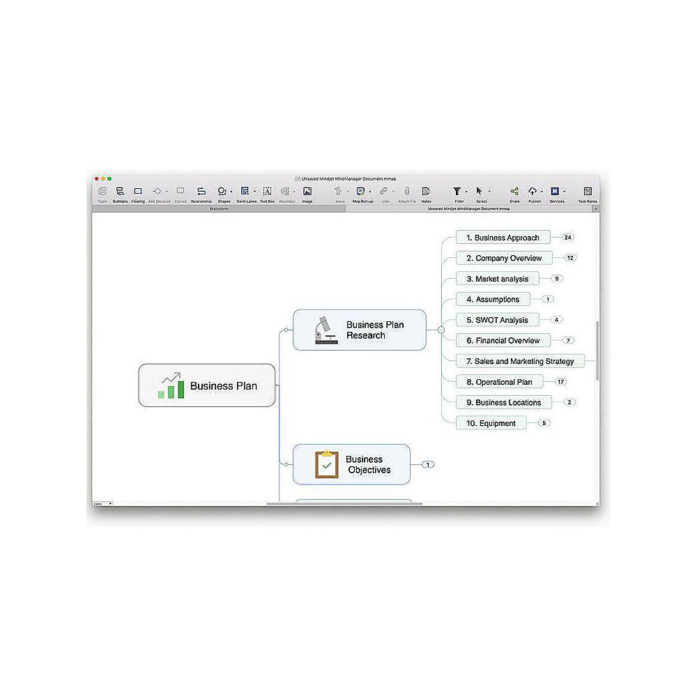 Mindjet MindManager V11 für Mac Mietlizenz 1User 1Year Subscription